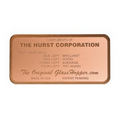 Etched Copper Corporate Identity Name Plate - Up to 12 Square Inches